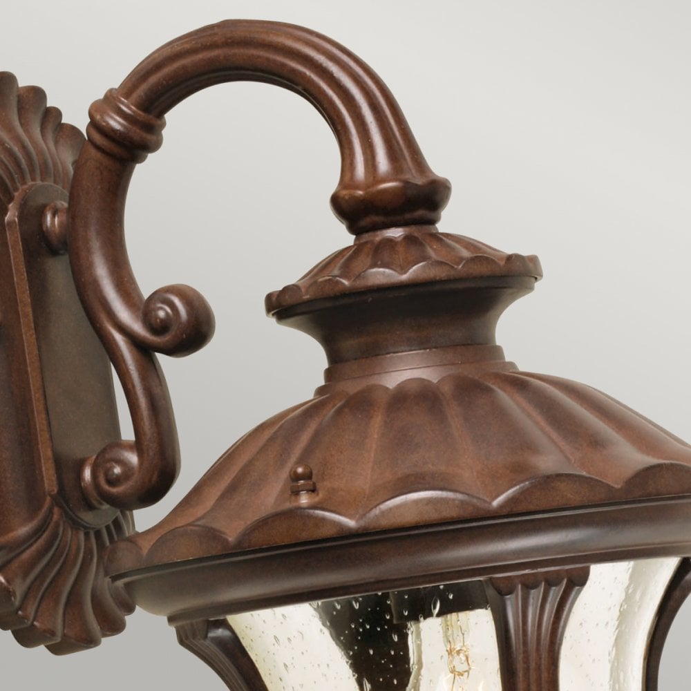 Chicago Small Down Wall Lantern Rusty Bronze Patina