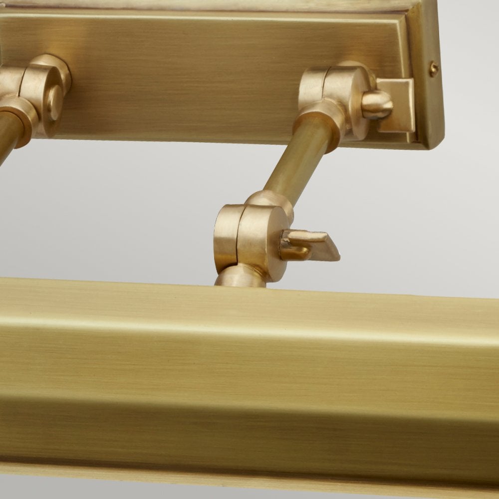 Chawton Large Adjustable Picture Light in Aged Brass