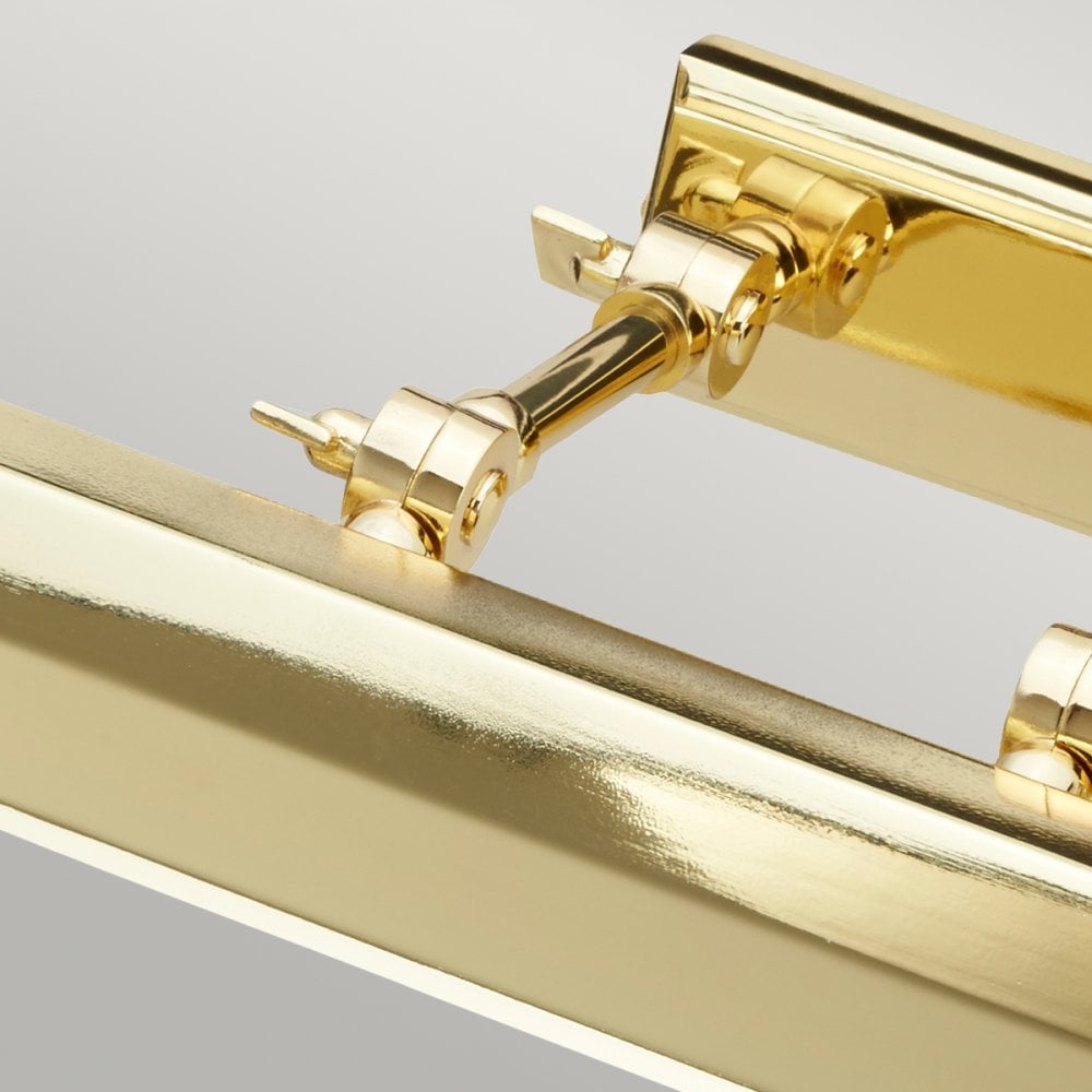 Chawton Large Adjustable Picture Light in Polished Brass