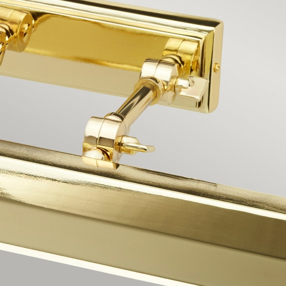 Chawton Large Adjustable Picture Light in Polished Brass