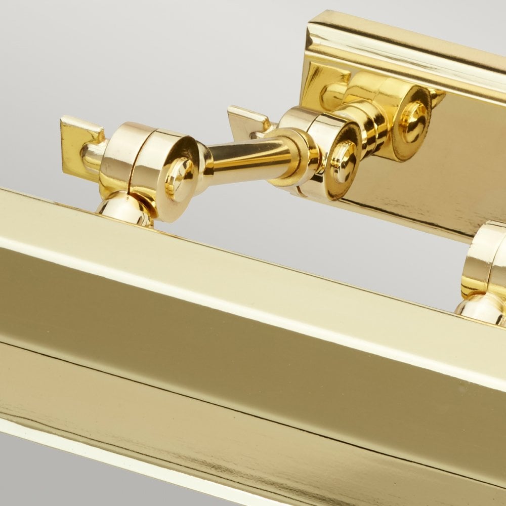 Chawton Medium Adjustable Picture Light in Polished Brass