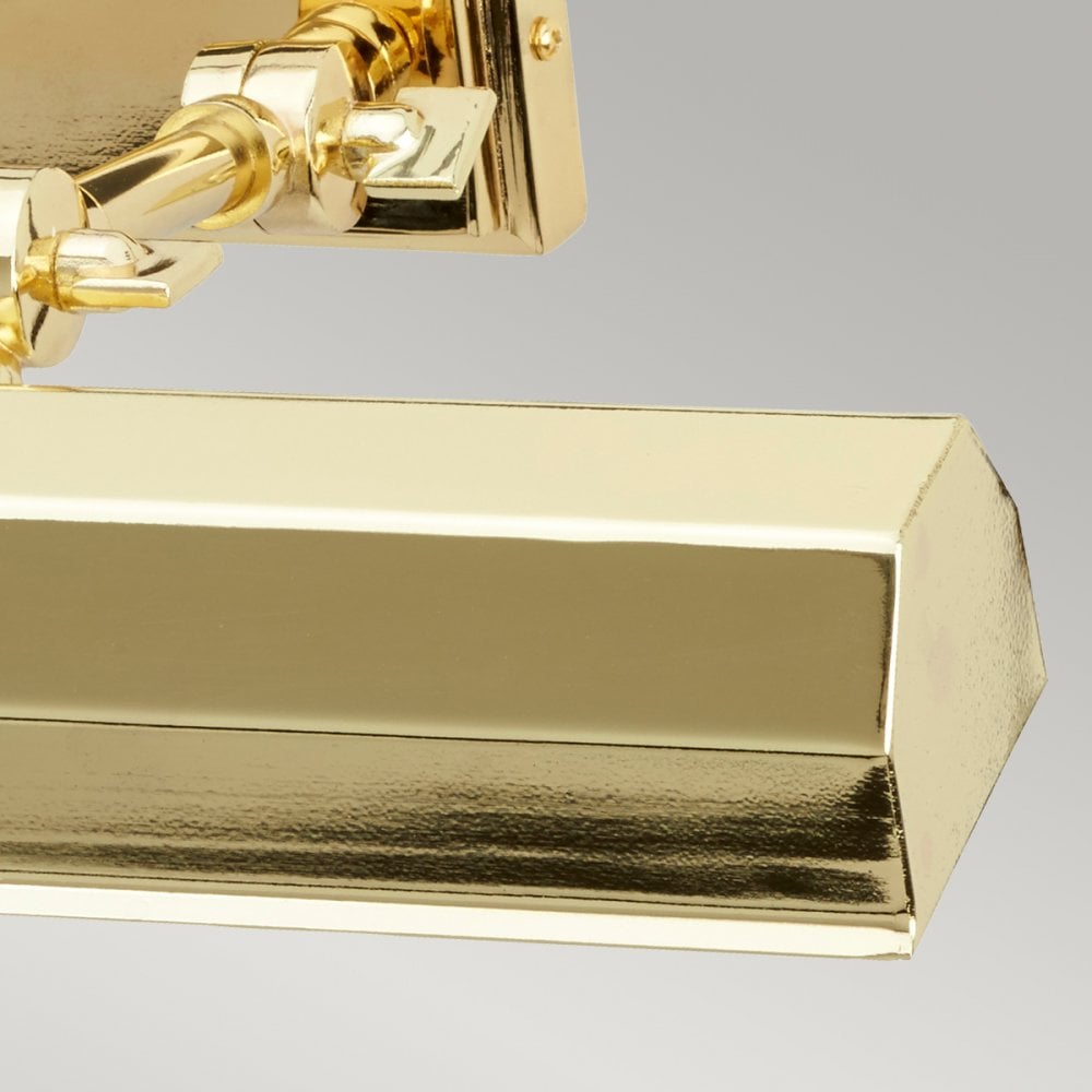 Chawton Medium Adjustable Picture Light in Polished Brass