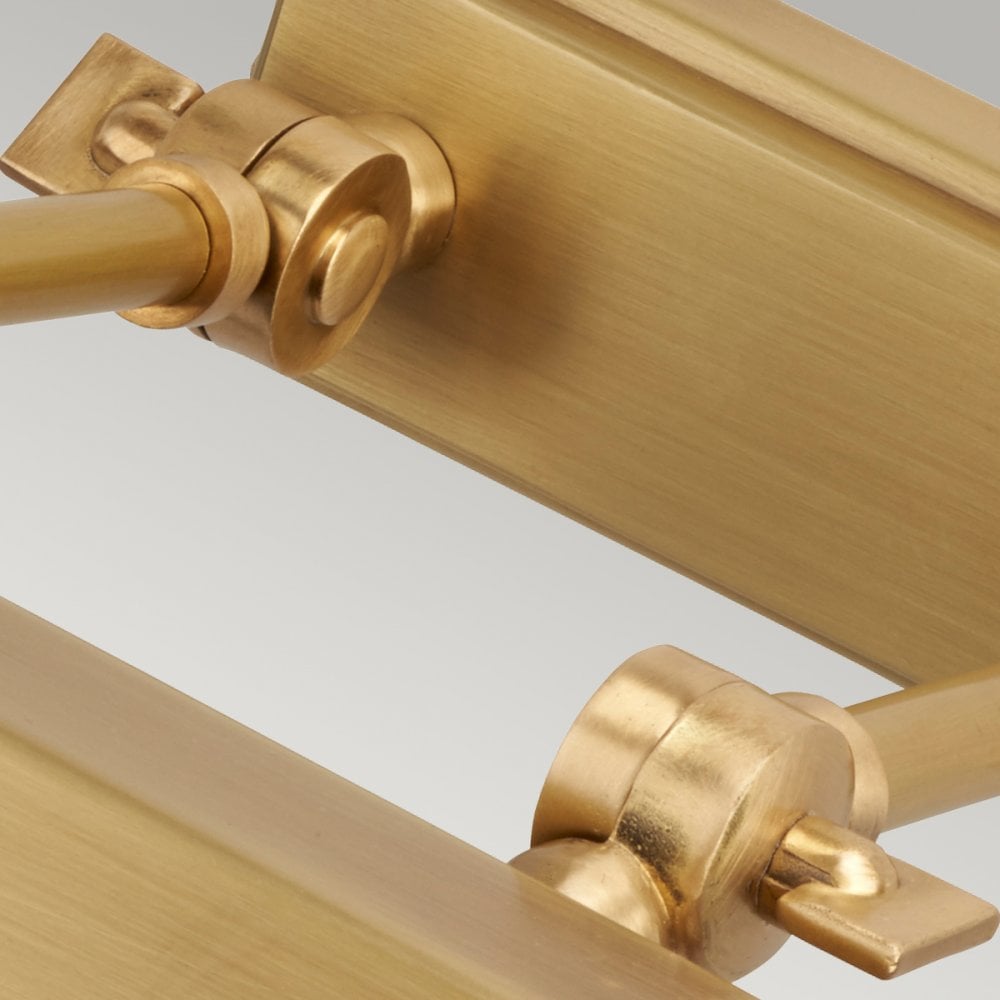 Chawton Small Adjustable Picture Light in Aged Brass