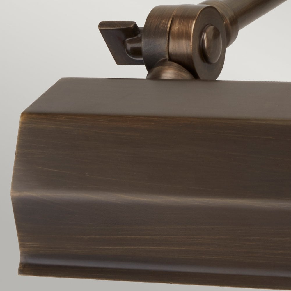 Chawton Small Adjustable Picture Light in Dark Bronze