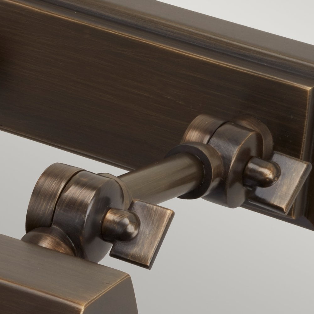 Chawton Small Adjustable Picture Light in Dark Bronze