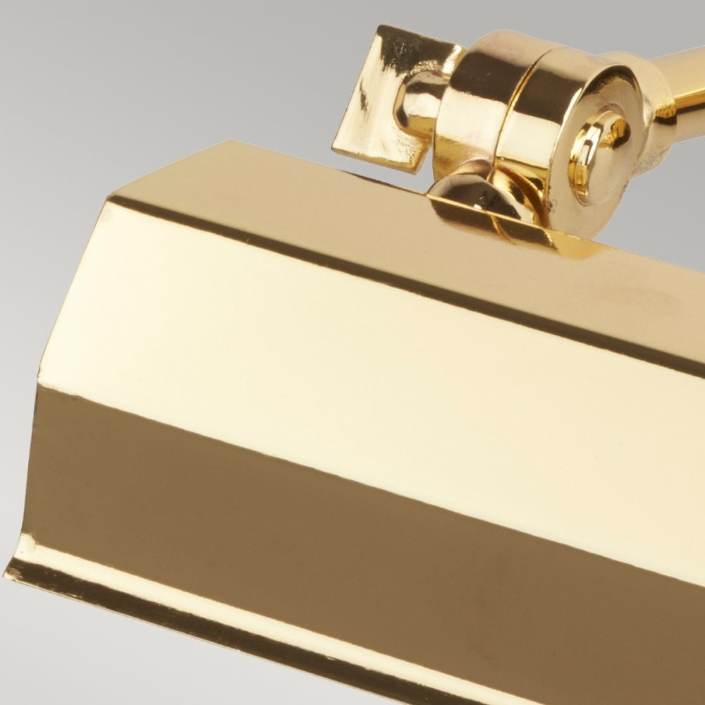 Chawton Small Adjustable Picture Light in Polished Brass