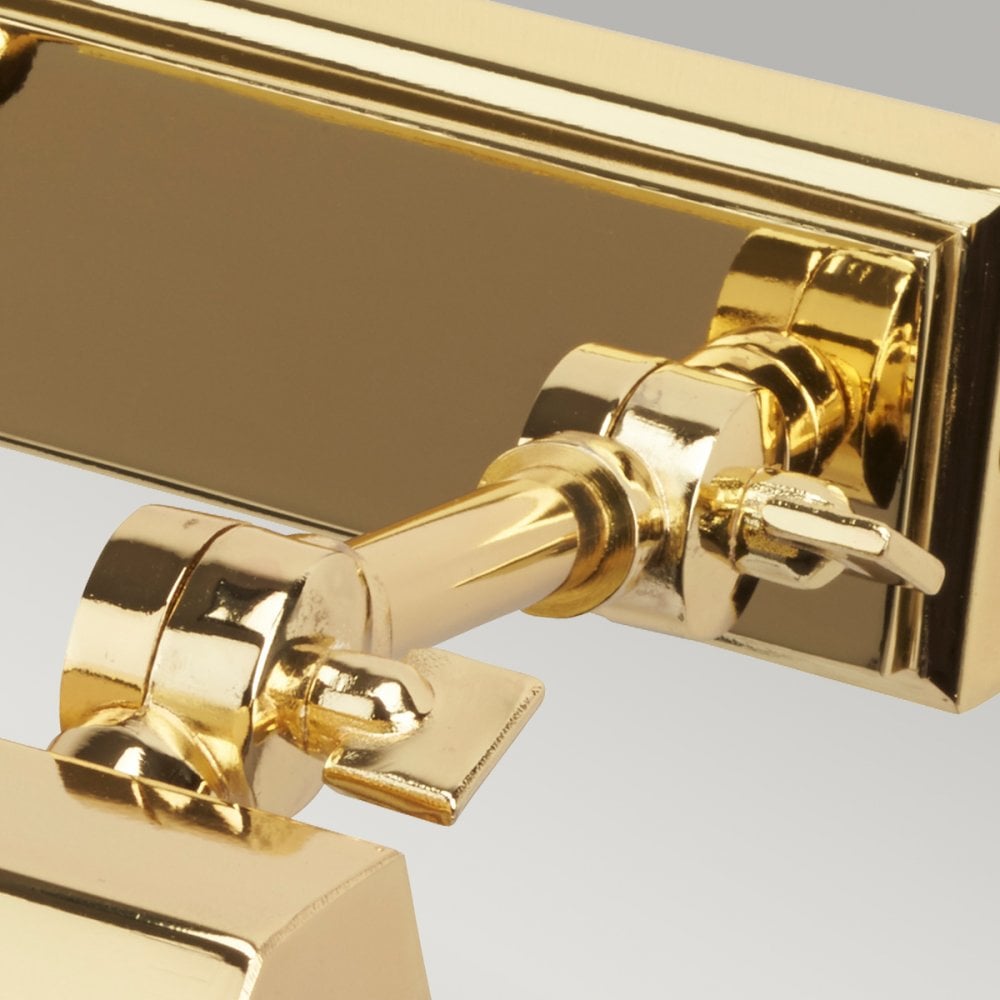 Chawton Small Adjustable Picture Light in Polished Brass