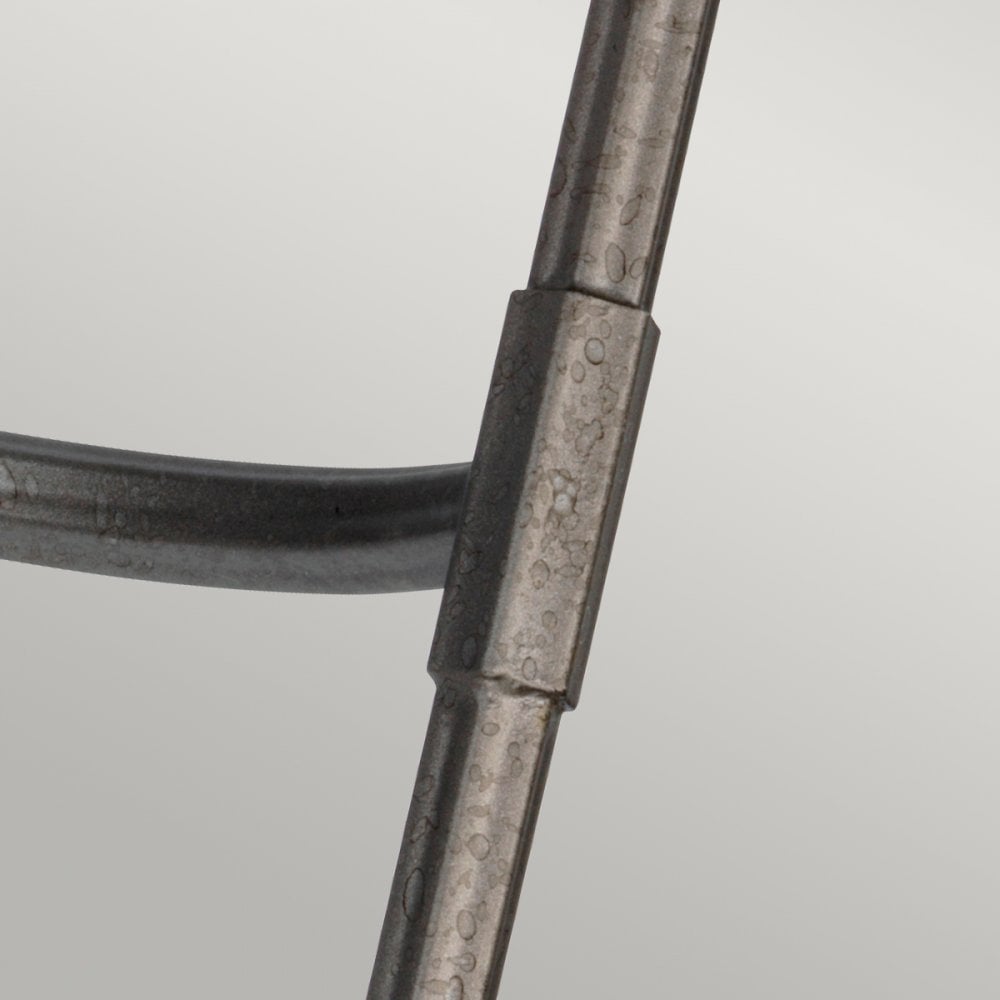 Crown Twin Arm Wall Light in an Iron Gate Finish