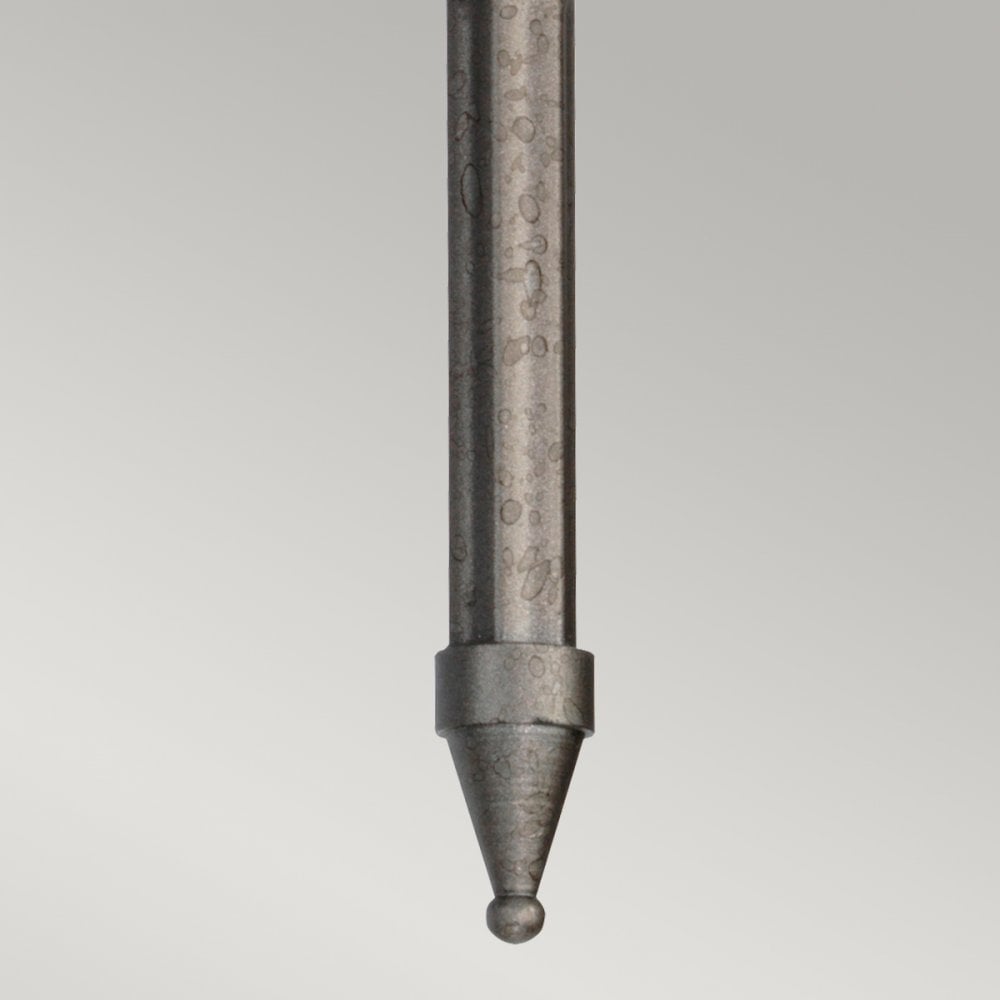 Crown Twin Arm Wall Light in an Iron Gate Finish