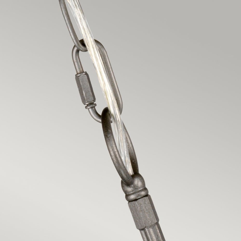 Crown 6 Light Chandelier in Iron Gate