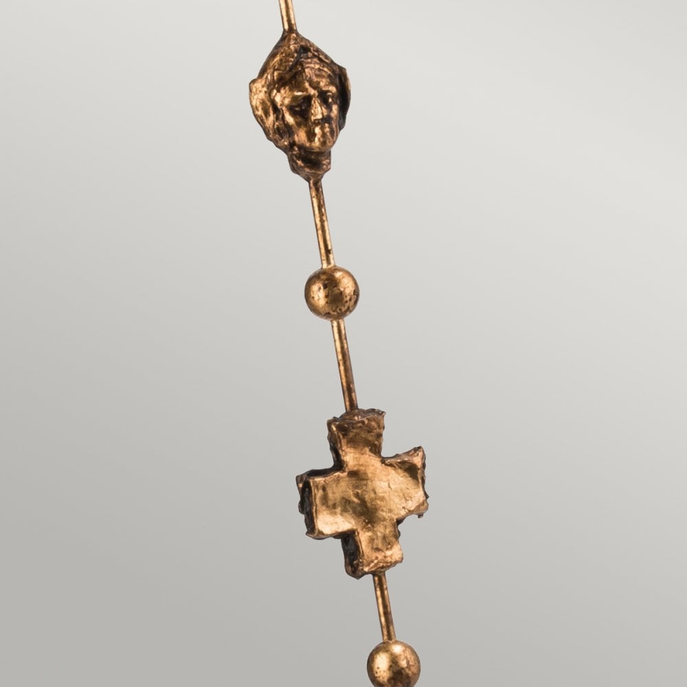 Fragment Floor Lamp in Glazed Gold Leaf