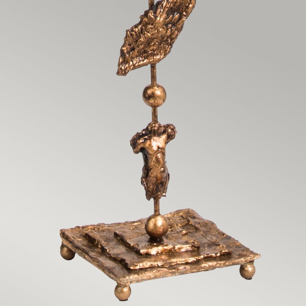 Fragment Floor Lamp in Glazed Gold Leaf