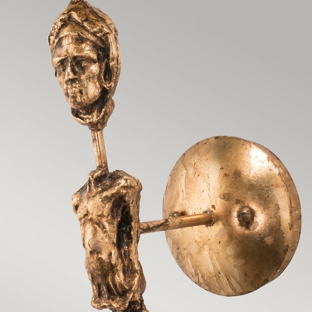 Fragment Wall Light in Glazed Gold Leaf