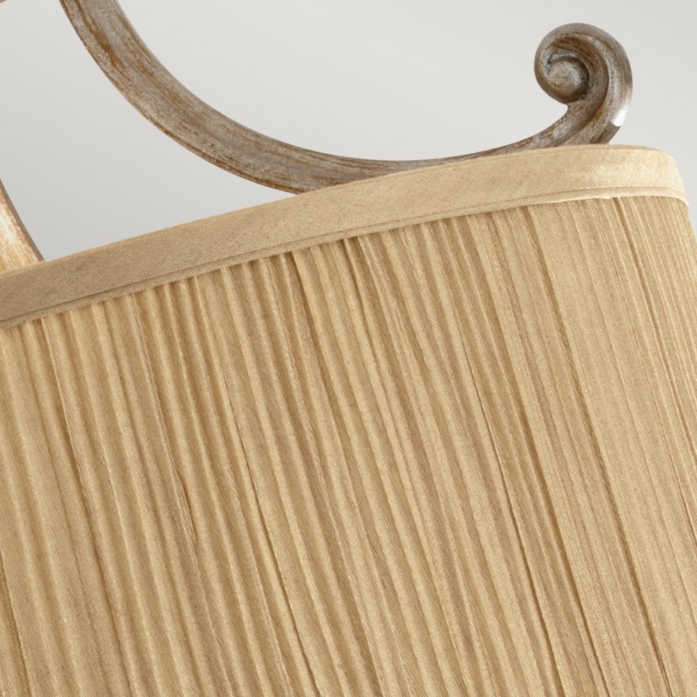 Abbey Three Light Semi-Flush In Silver Sand