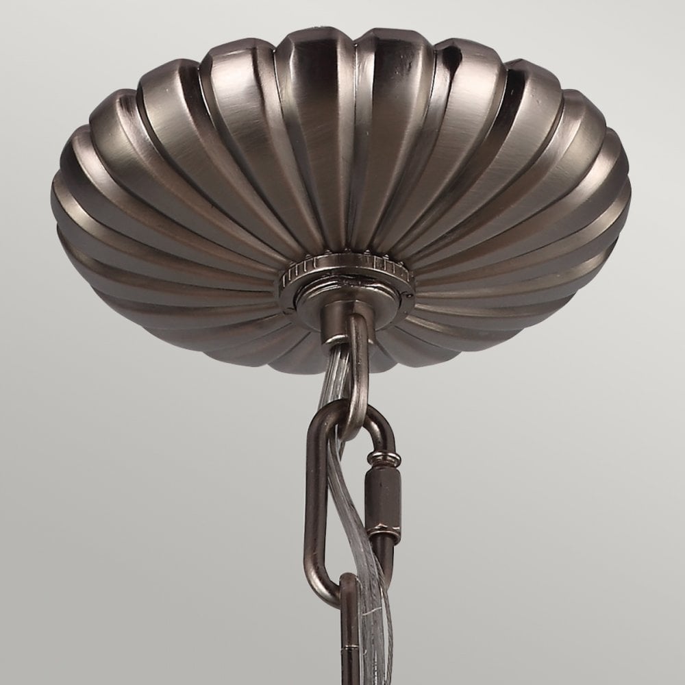 Adams 3 Light Pendant in Antique Nickel