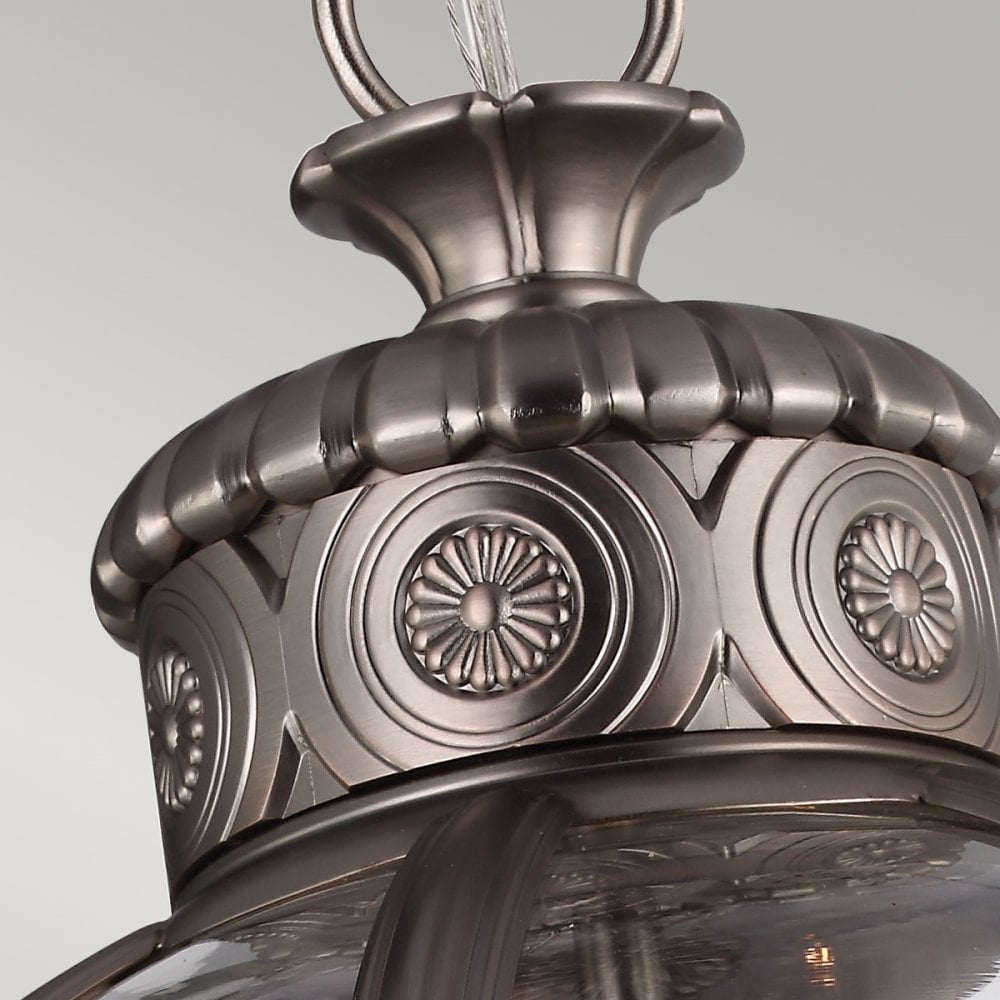 Adams 3 Light Pendant in Antique Nickel