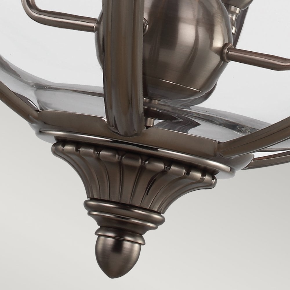 Adams 4 Light Pendant in Antique Nickel