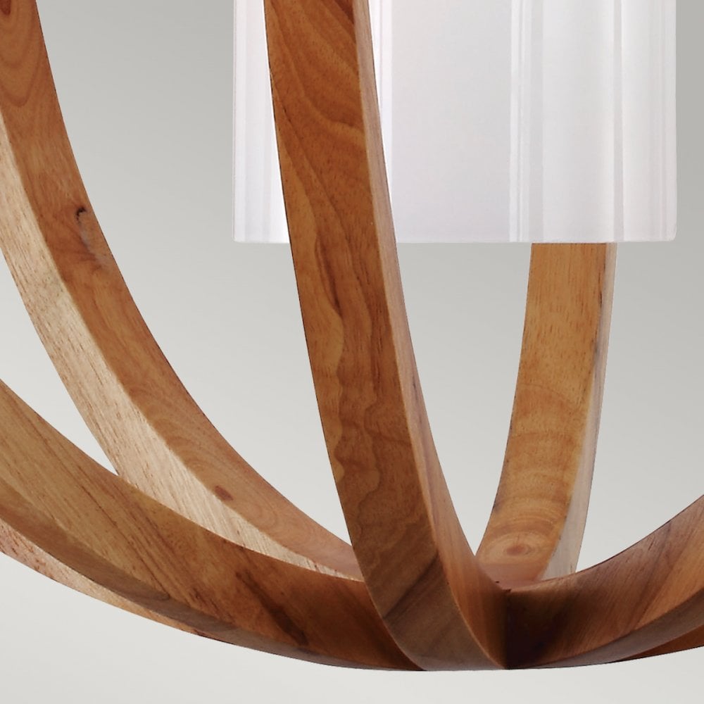 Allier Large Pendant in Light Oak Wood
