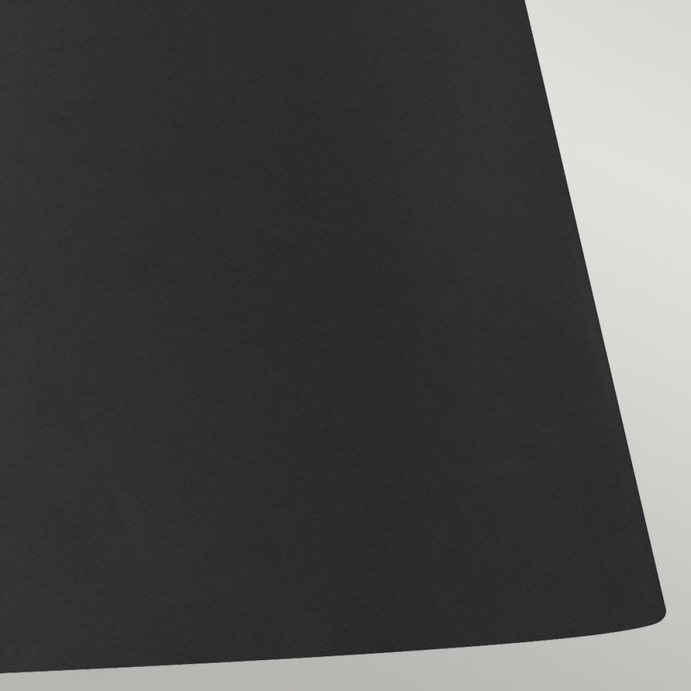 Asher 3 Lamp Flush Mount Ceiling Light in Midnight Black