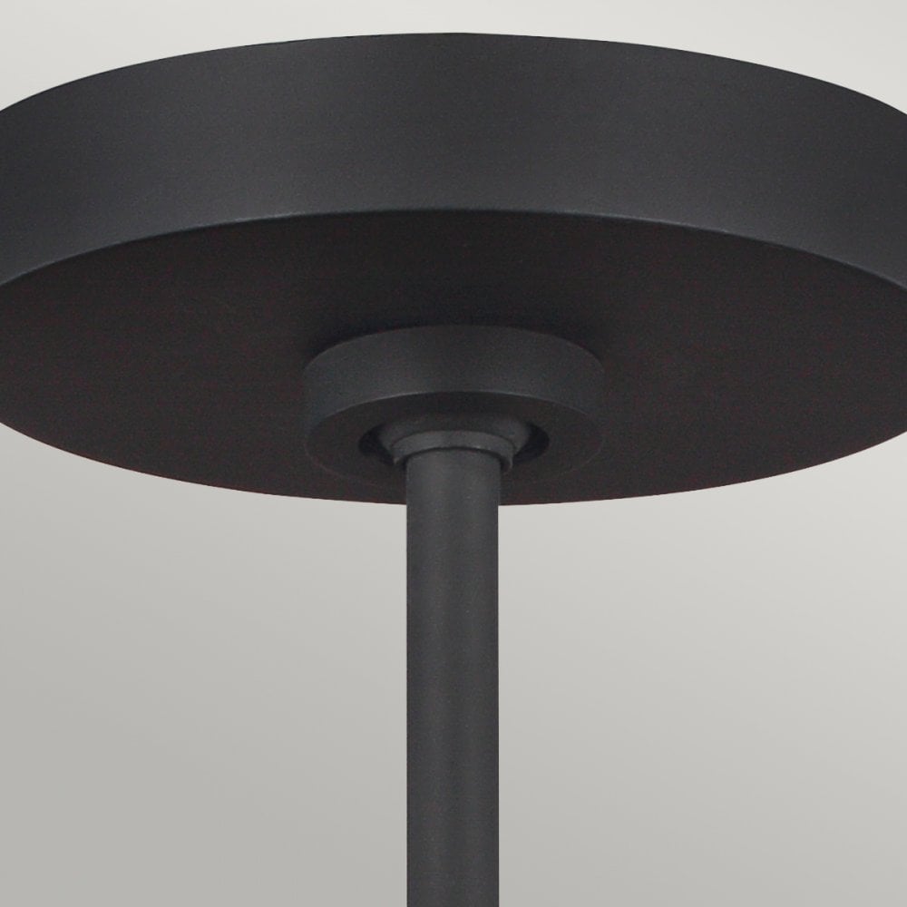 Asher 5 Lamp Single Pendant in Midnight Black