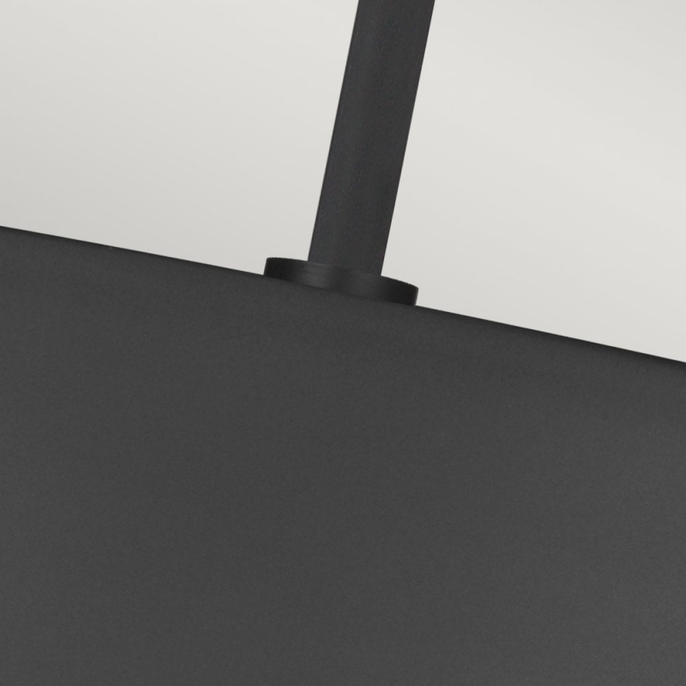 Asher 5 Lamp Single Pendant in Midnight Black