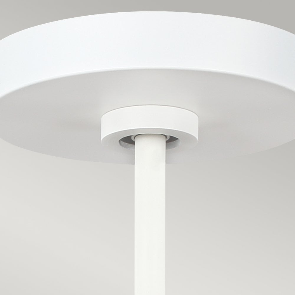 Asher 5 Lamp Single Pendant in Matt White