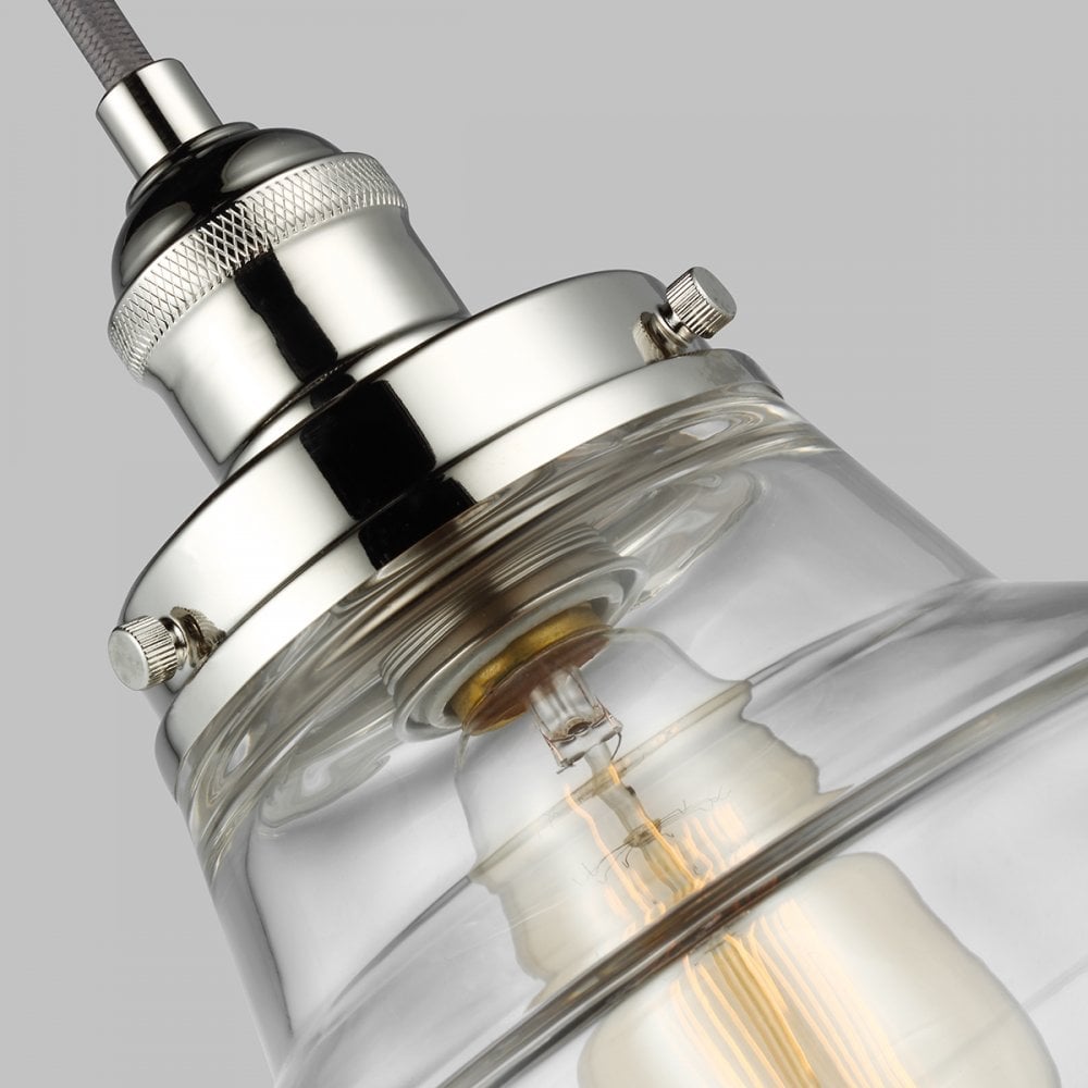 Baskin Pendant in Polished Nickel