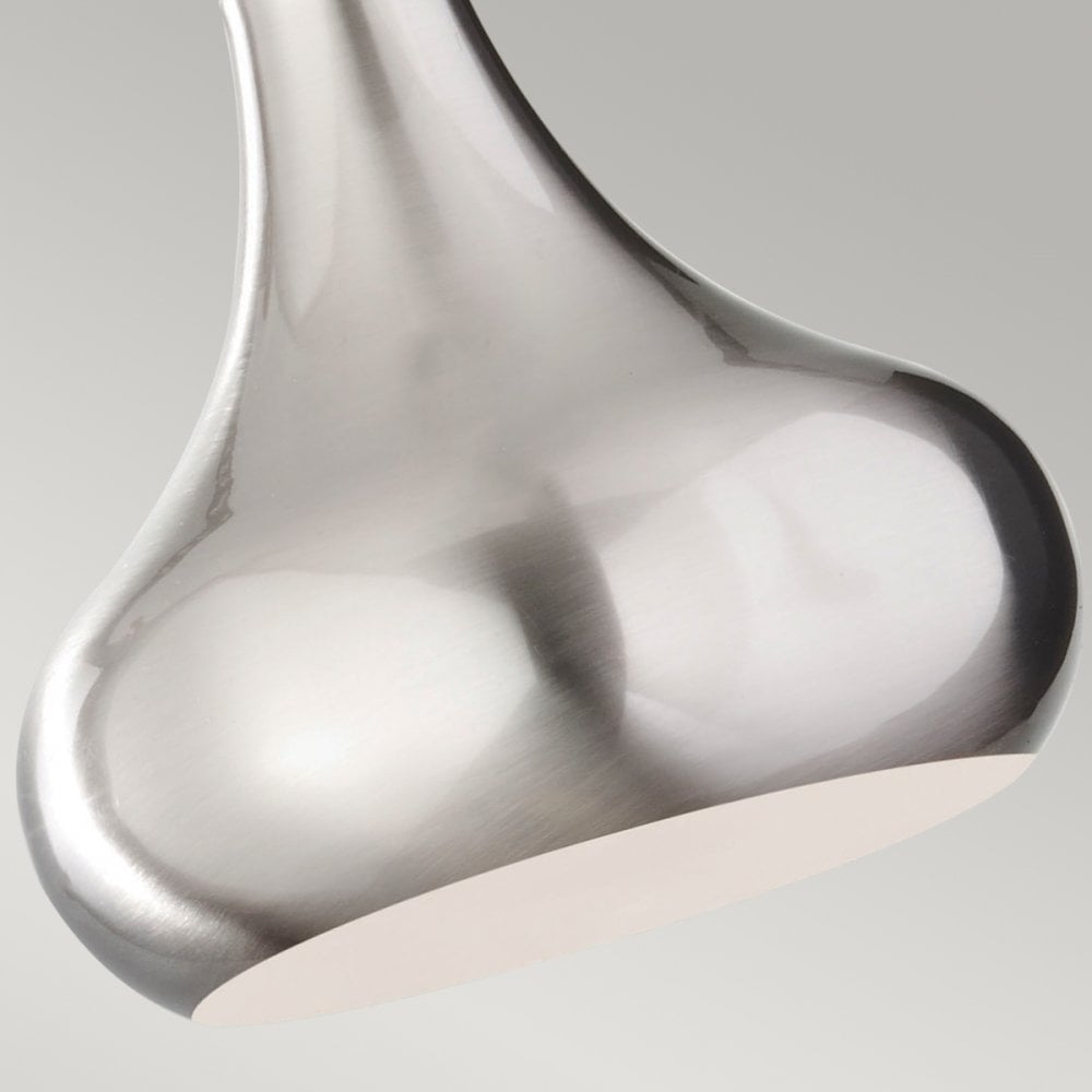 Beso Small Steel Pendant in Brushed Steel