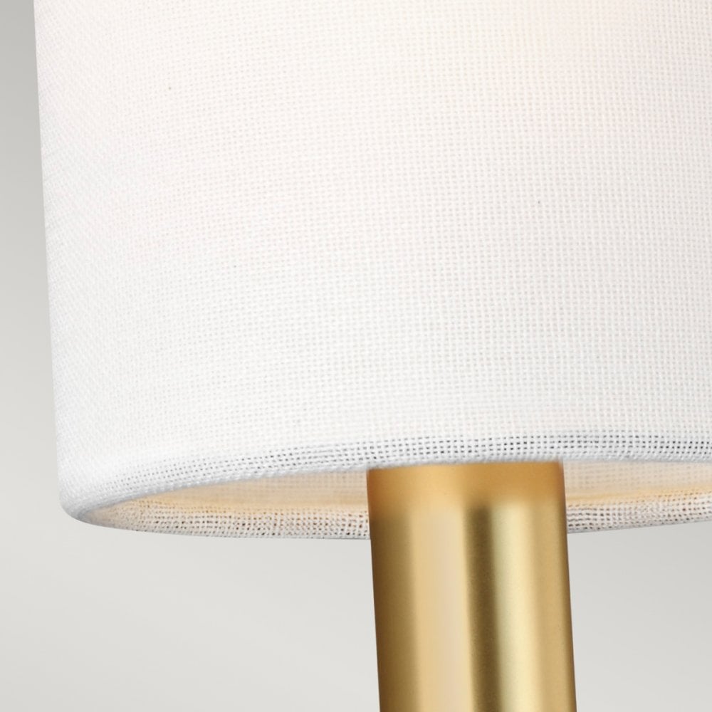 Brianna Single Wall Light in Burnished Brass