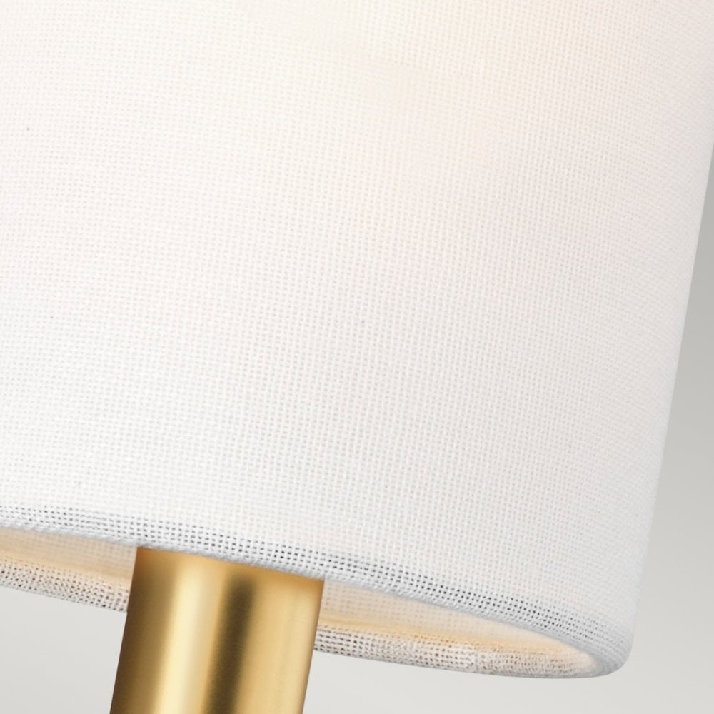 Brianna Twin Arm Wall Light in Burnished Brass