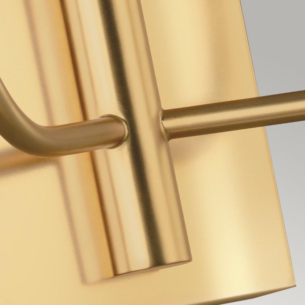 Brianna Twin Arm Wall Light in Burnished Brass