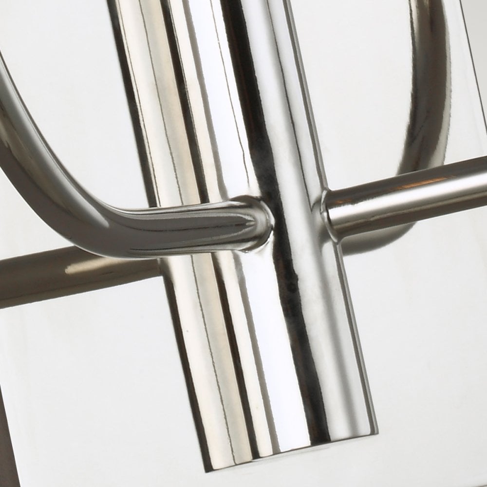 Brianna Twin Arm Wall Light in Polished Nickel