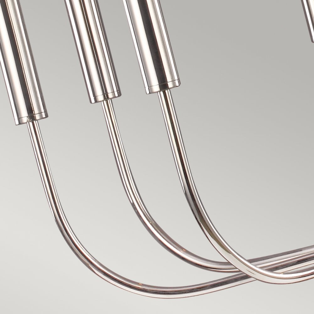 Brianna 9 Light Chandelier in Polished Nickel