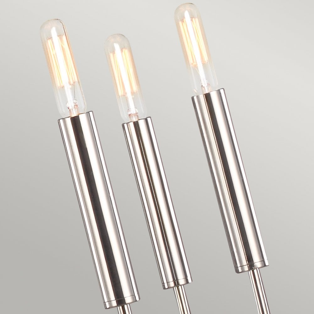 Brianna 9 Light Chandelier in Polished Nickel