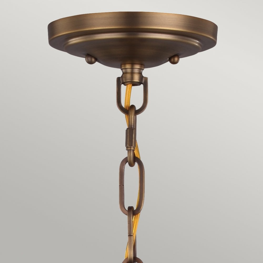 Cadence Mini Pendant in Dark Antique Brass & Matte Black