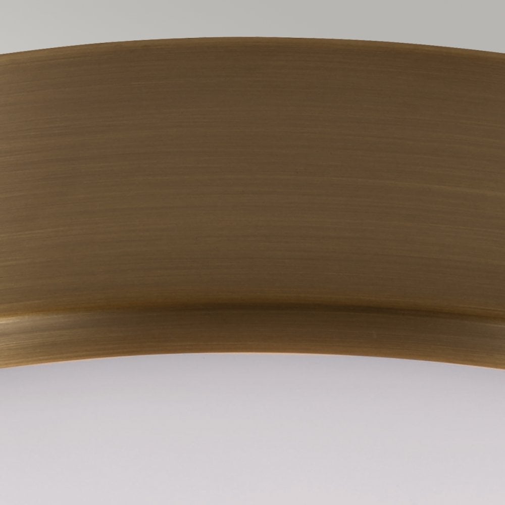 Cadence Two Light Flush Mount Fitting in Dark Antique Brass