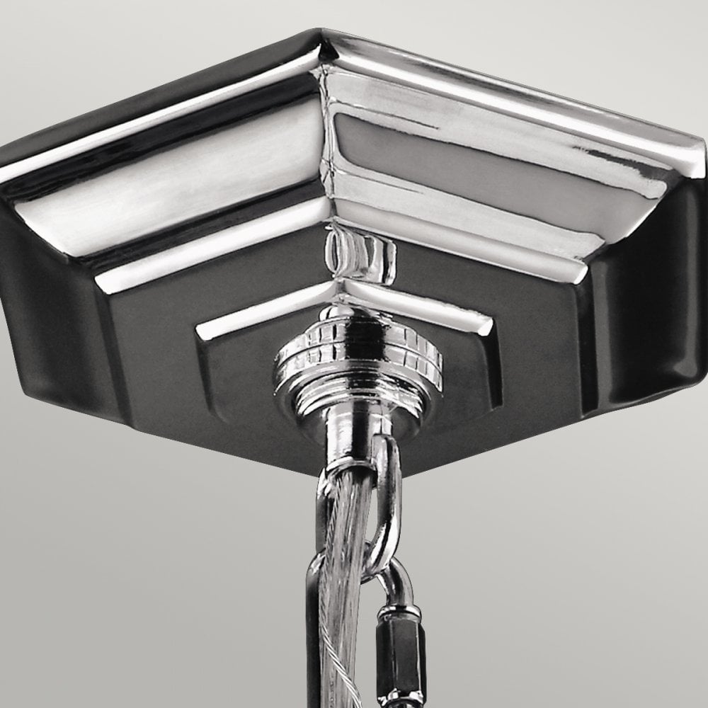 Corinne 3 Light Small Pendant Chandelier in Polished Nickel
