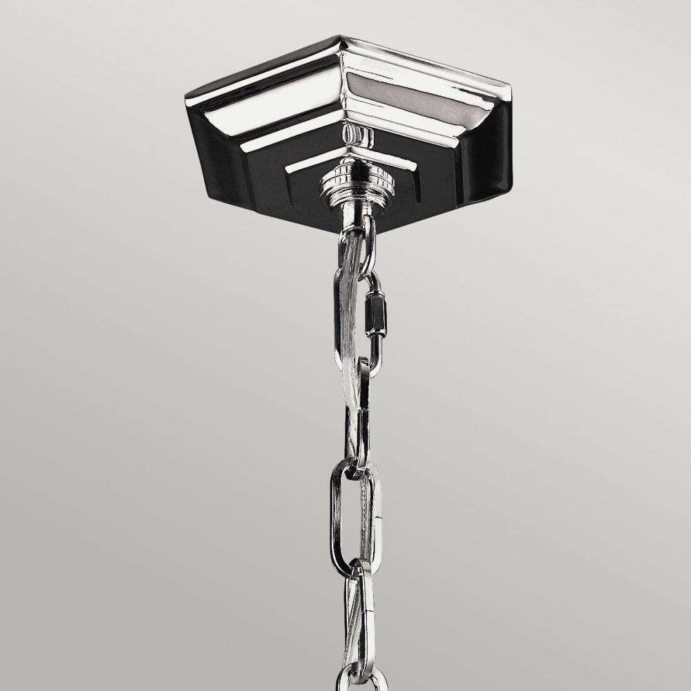 Corinne 6 Light Large Pendant Chandelier in Polished Nickel