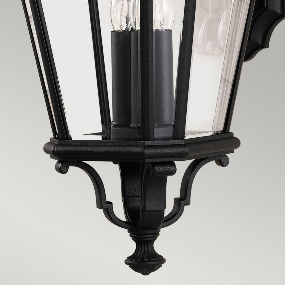 Cotswold Lane 3 Light Large Wall Lantern in Black
