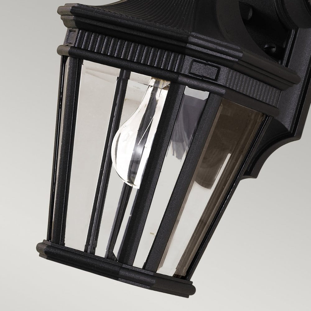 Cotswold Lane 1 Light Small Wall Lantern in Black
