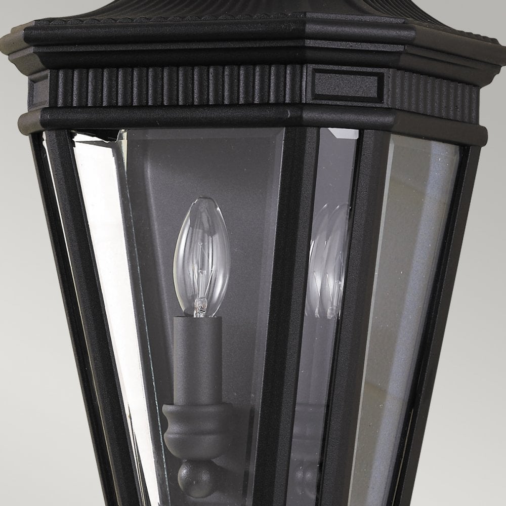 Cotswold Lane 2 Light Half Wall Lantern in Black