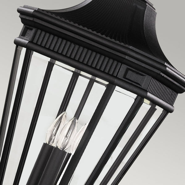 Cotswold Lane 3 Light Large Chain Lantern in Black