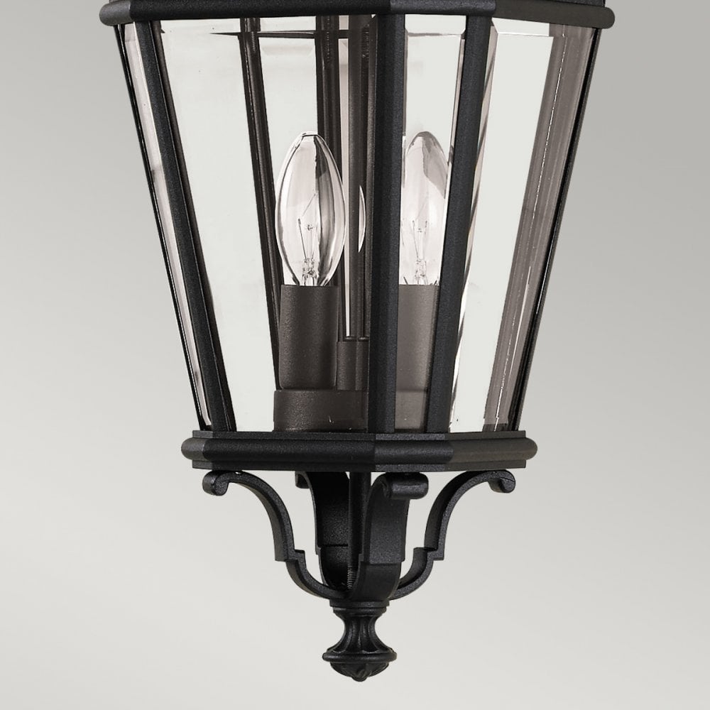 Cotswold Lane 2 Light Medium Chain Lantern in Black