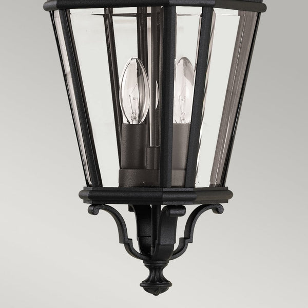 Cotswold Lane 2 Light Medium Chain Lantern in Black
