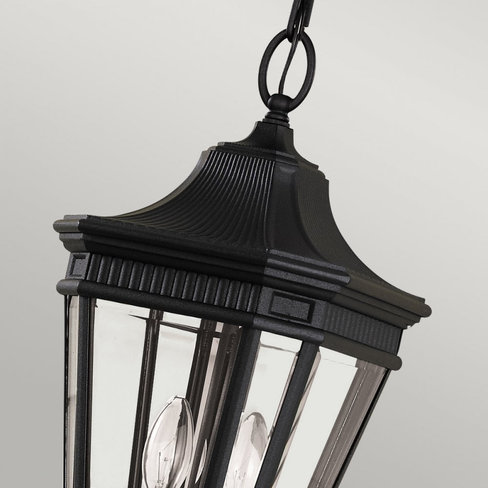 Cotswold Lane 2 Light Medium Chain Lantern in Black