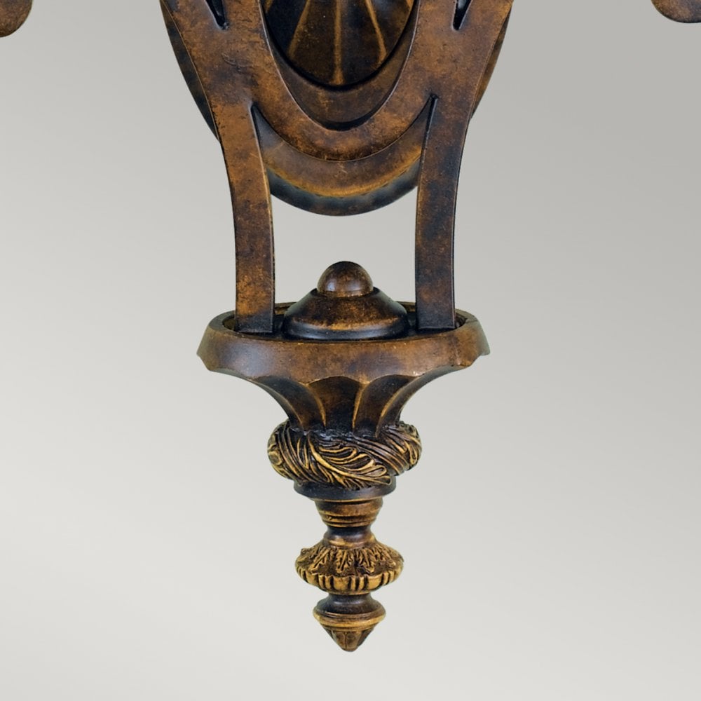 Drawing Room Twin Lamp Wall Light in Walnut