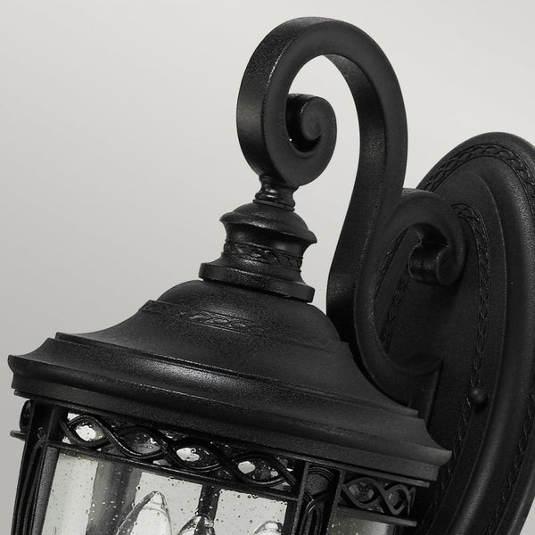 English Bridle 3 Light Medium Wall Lantern in Black