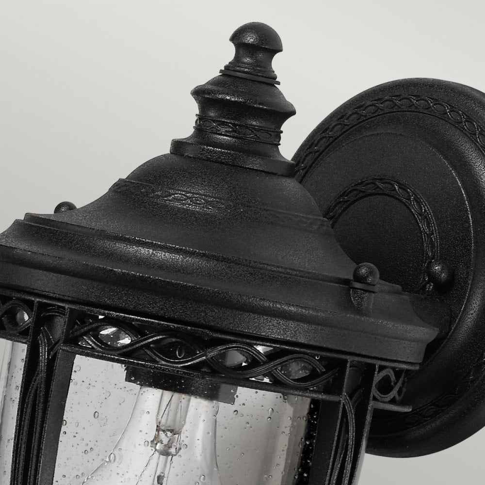 English Bridle 1 Light Small Wall Lantern in Black