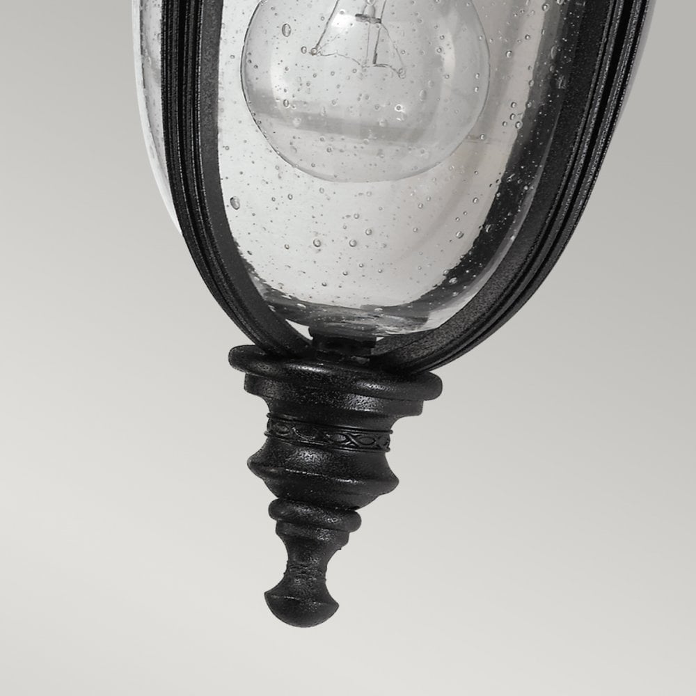 English Bridle 1 Light Small Wall Lantern in Black