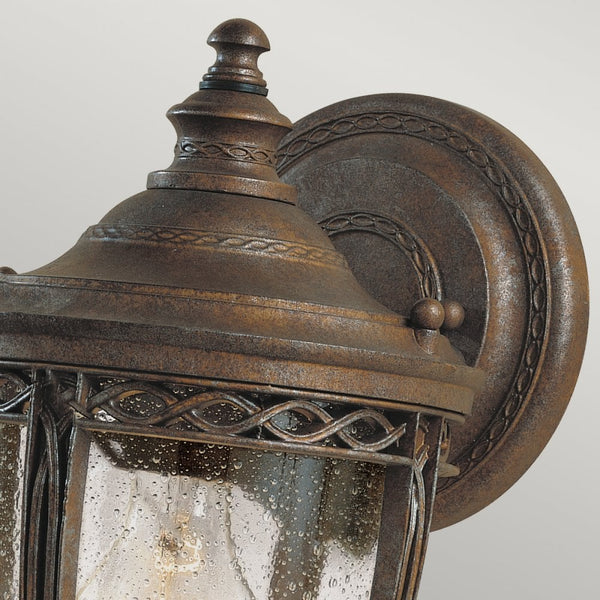 English Bridle 1 Light Small Wall Lantern in British Bronze